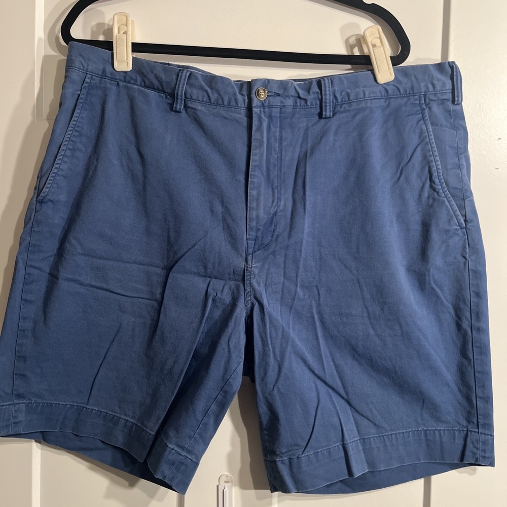 Polo Ralph Lauren Stretch Classic Fit Mens Shorts Blue Size 38 Chino 9in Inseam